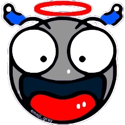 Sticker 😇 Синячок @emoji_gray