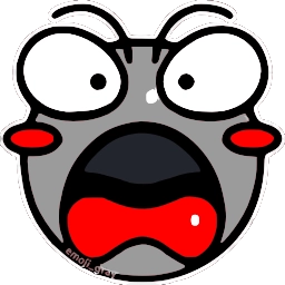 Sticker 😨 Синячок @emoji_gray