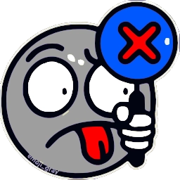 Sticker ❌ Синячок @emoji_gray