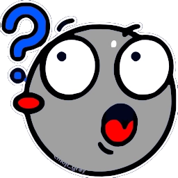 Sticker ❓ Синячок @emoji_gray