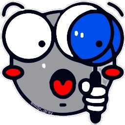 Sticker 😳 Синячок @emoji_gray