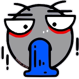 Sticker 🤮 Синячок @emoji_gray