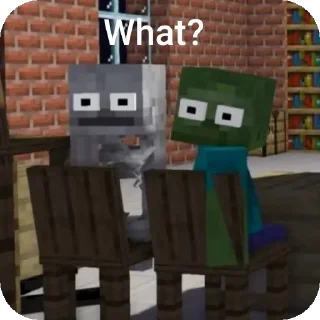 Telegram stiker 🔥 Monster school meme @HarryError582