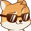 Video sticker 😎 fox ➜ @emoji1