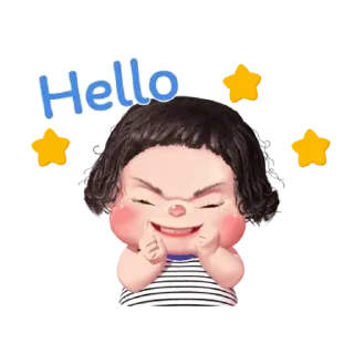 Video sticker 😊 Mayom cute girl animated (ENG)