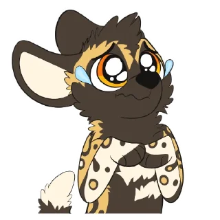 Video sticker 😢 African Wild Dogs by Pulexart.com