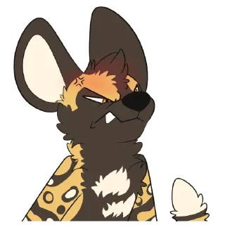 Telegram sticker 😡 African Wild Dogs by Pulexart.com