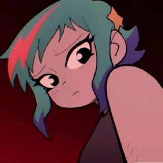 Telegram sticker ⭐ Ramona Flowers[ @kurailonely ]