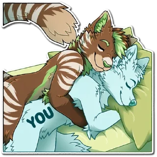 Телеграм стикер 🛏 Zeke Eclair