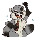 Телеграм стикер 😁 Procyon