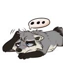 Телеграм стикер 😵 Procyon