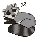 Телеграм стикер 😴 Procyon