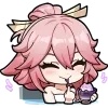 Sticker 😋 ☆ Genshin chibi 2 → @teaxlluw