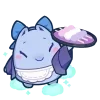 Sticker 😋 ☆ Genshin chibi 2 → @teaxlluw