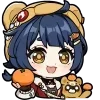 Sticker 🍊 ☆ Genshin chibi 2 → @teaxlluw