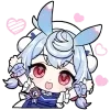 Sticker 🥰 ☆ Genshin chibi 2 → @teaxlluw