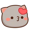 Video sticker 😘 Peach Cat @fix_x_fox