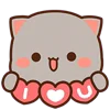 Video sticker ❤️ Peach Cat @fix_x_fox