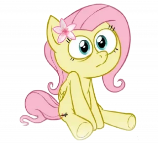 Sticker 😶 ♡ fluttershy | ➩ tg: @wexsavi ! 🪷