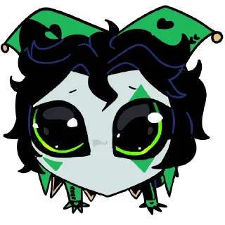 Telegram sticker 🥹 Арлекинни @TgEmodziBot