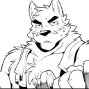 Телеграм стикер 🏋‍♂ Kemono furry