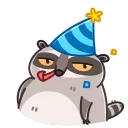 Video sticker 😐 Racoon