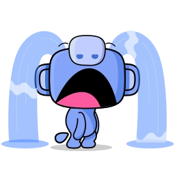 Telegram sticker 😥 Discord: Hello Wumpus @CrazySnep