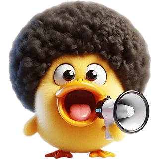 Telegram stiker 🗣 Афро селезень @Nyasticks2