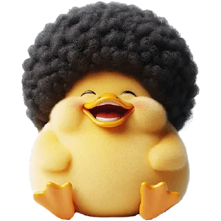 Video sticker 🤣 Афро селезень @Nyasticks2