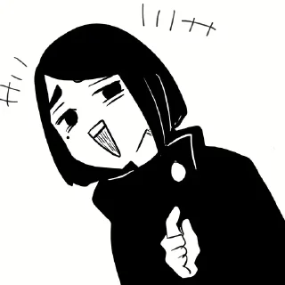 Telegram sticker 🖤 Shoko Ieiri | @Toji_sama