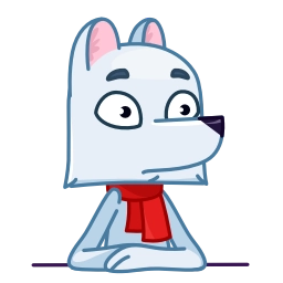 Telegram sticker 😲 Arctic Fox