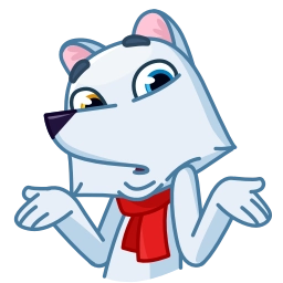 Telegram sticker 🤷‍♂️ Arctic Fox