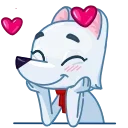 Telegram sticker 🥰 Arctic Fox