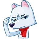 Telegram sticker 😠 Arctic Fox