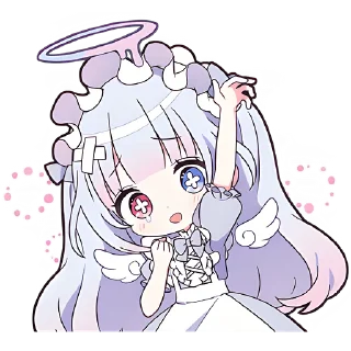 Sticker 👋 Плакса-ангел @Nyasticks