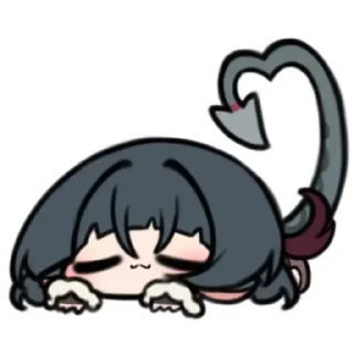 Telegram sticker ❤️ Chibi Jane Doe