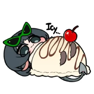 Telegram sticker 🕶 Chibi Jane Doe