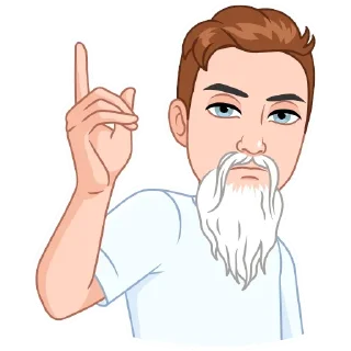 Telegram sticker ☝ Мемный vmoji от @VmojiTgBot