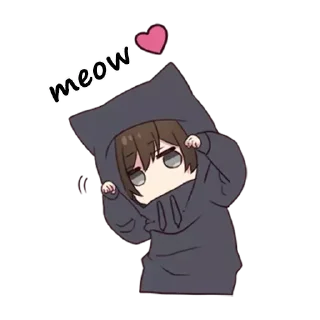 Telegram sticker 😋 (Menhera-kun)by: @awesome_fun3