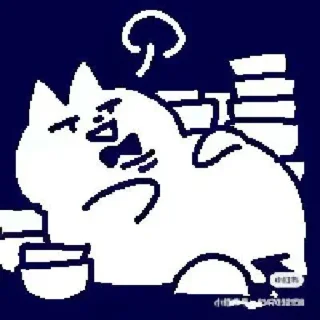 Telegram sticker 🍚 Funny Chinese Cat