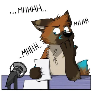 Telegram sticker 🤔 Vulan Fox