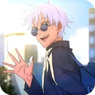 Telegram sticker ✋ Магическая битва 1 @anime_sticks