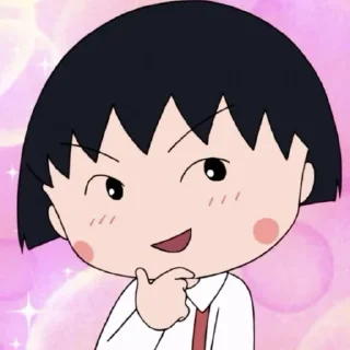 Telegram stiker 😏 Chibi Maruko @deazzle