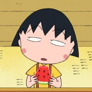 Telegram stiker 😒 Chibi Maruko @deazzle
