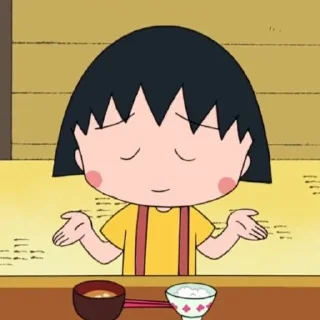 Telegram stiker 🙂‍↔️ Chibi Maruko @deazzle