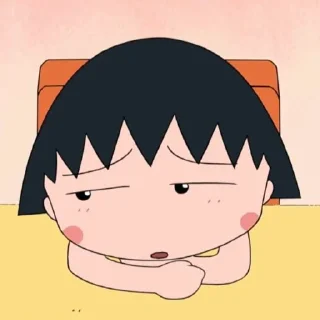 Telegram stiker 😤 Chibi Maruko @deazzle
