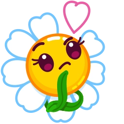 Телеграм стикер 🤔 Daisy Romashka
