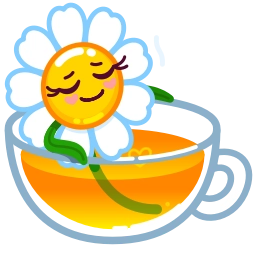 Telegram sticker ☕️ Daisy Romashka