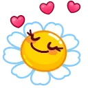 Telegram sticker 🥰 Daisy Romashka