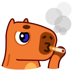 Sticker 🚬 Capyboy @TgEmojis